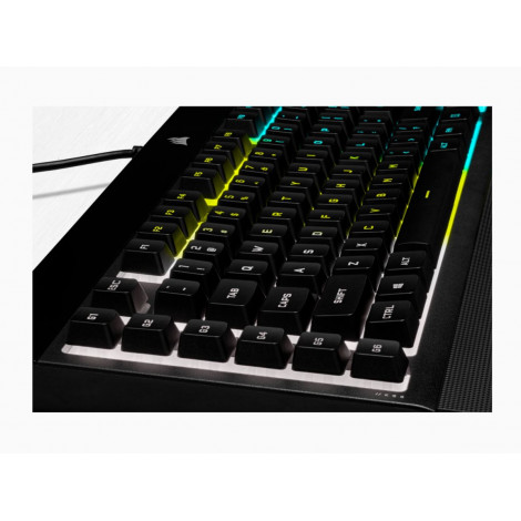 Corsair K55 RGB PRO Gaming keyboard, RGB LED light, US, Wired, Black