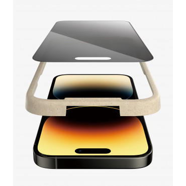 PanzerGlass Screen protector, Apple, iPhone 14 Pro, Glass, Black, Privacy