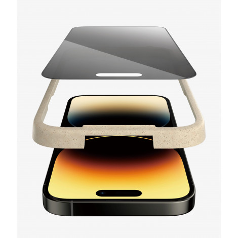 PanzerGlass Screen protector, Apple, iPhone 14 Pro, Glass, Black, Privacy