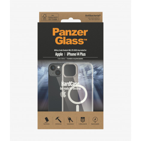 PanzerGlass HardCase MagSafe Compatible Apple, iPhone 14 Plus, Clear