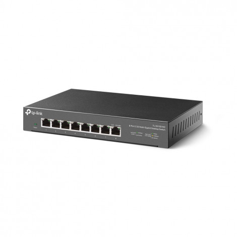 TP-LINK 8-Port 2.5G Desktop Switch TL-SG108-M2 Unmanaged, Desktop, Power supply type External, Ethernet LAN (RJ-45) ports 8