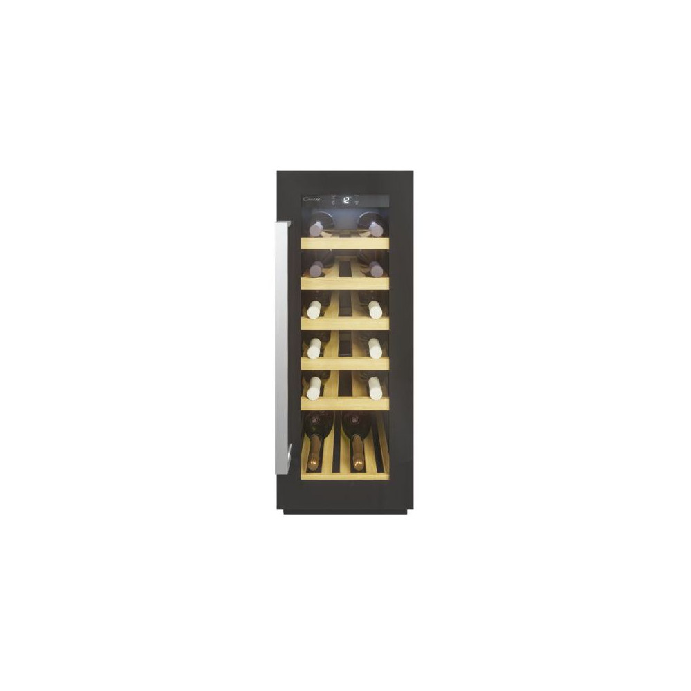 Candy Wine Cooler CCVB 30/1 Energy efficiency class F, Free standing, Bottles capacity 20, Black