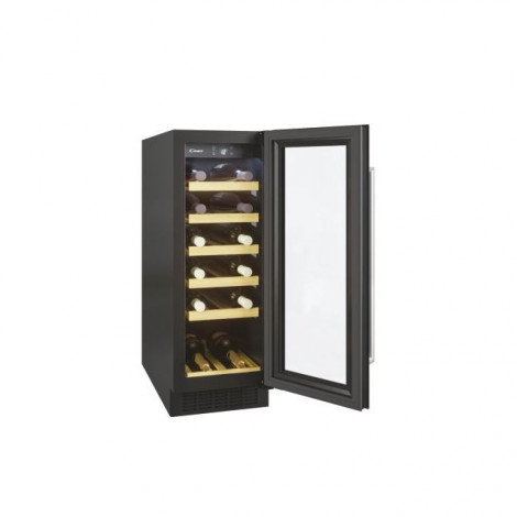 Candy Wine Cooler CCVB 30/1 Energy efficiency class F, Free standing, Bottles capacity 20, Black