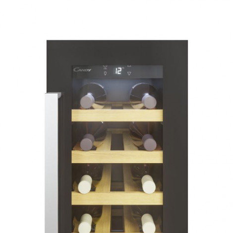 Candy Wine Cooler CCVB 30/1 Energy efficiency class F, Free standing, Bottles capacity 20, Black