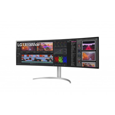 LG 49WQ95C-W 49 UltraWide Curved LED Monitor 5120x1440/400cd/m2/5ms/ HDMI USB Type C Display Port