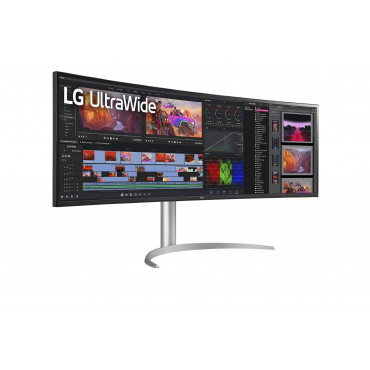 LG 49WQ95C-W 49 UltraWide Curved LED Monitor 5120x1440/400cd/m2/5ms/ HDMI USB Type C Display Port