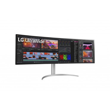 LG 49WQ95C-W 49 UltraWide Curved LED Monitor 5120x1440/400cd/m2/5ms/ HDMI USB Type C Display Port