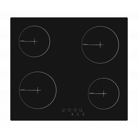 Simfer Hob H6.040.DECSP Vitroceramic, Number of burners/cooking zones 4, Touch Control, Black