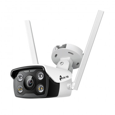 TP-LINK VIGI 4MP Outdoor Full-Color Wi-Fi Network Camera VIGI C340-W Bullet, 4 MP, 4 mm, IP66, H.265+/H.265/H.264+/H.264, MicroS