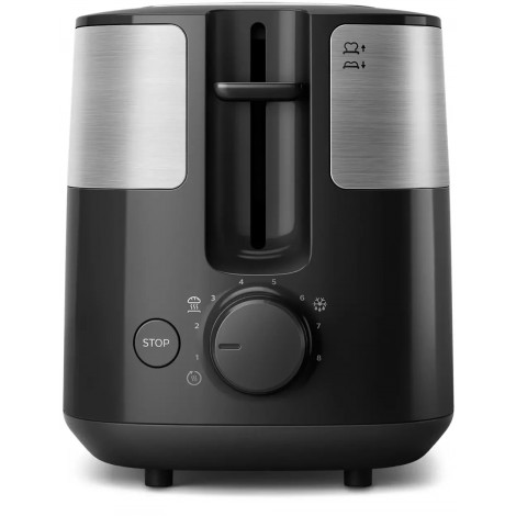 Philips Toaster HD2517/90 Daily Collection Power 830 W, Number of slots 2, Housing material Plastic, Black/Stainless Steel