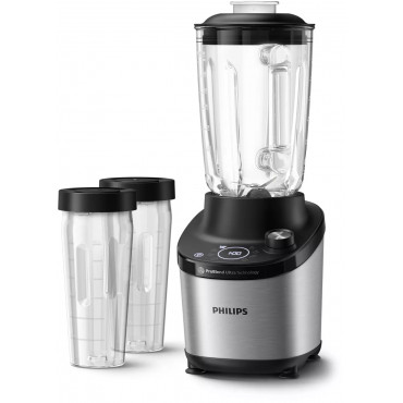 Philips High Speed Blender HR3760/10 7000 Series Tabletop, 1500 W, Jar material Glass, Jar capacity 2 L, Ice crushing, Metal/Bla