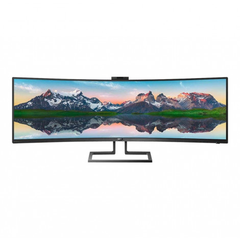 Philips SuperWide curved LCD display 499P9H/00 48.8 ", VA, Dual QHD, 5120 x 1440 pixels, 32:9, 5 ms, 450 cd/m , Black, Headphone