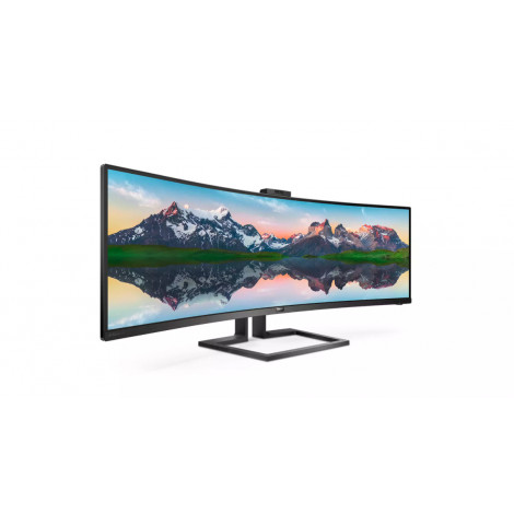 Philips SuperWide curved LCD display 499P9H/00 48.8 ", VA, Dual QHD, 5120 x 1440 pixels, 32:9, 5 ms, 450 cd/m , Black, Headphone