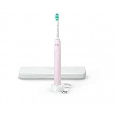 Philips Electric Toothbrush HX3673/11 Sonicare 3100 Sonic Rechargeable, For adults, Number of brush heads included 1, Pink, Numb