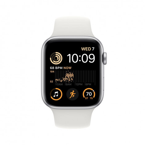 Apple Watch SE MNQ23UL/A 44mm, GPS (satellite), Retina LTPO OLED, Touchscreen, Heart rate monitor, Waterproof, Bluetooth, Wi-Fi,