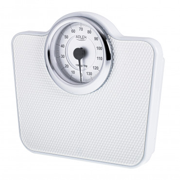 Adler Mechanical Bathroom Scale AD 8180 Maximum weight (capacity) 136 kg, Accuracy 1000 g, White