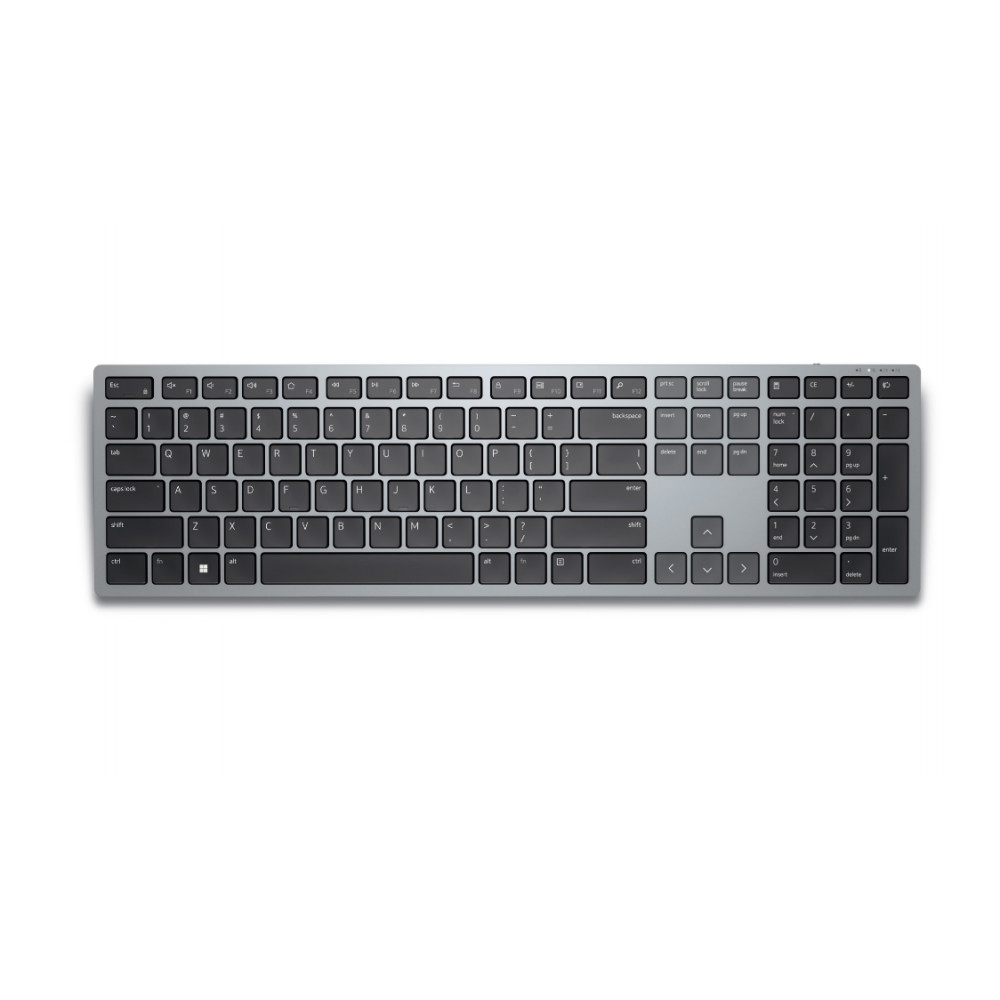 Dell Keyboard KB700 Wireless, RU, 2.4 GHz, Bluetooth 5.0, Titan Gray