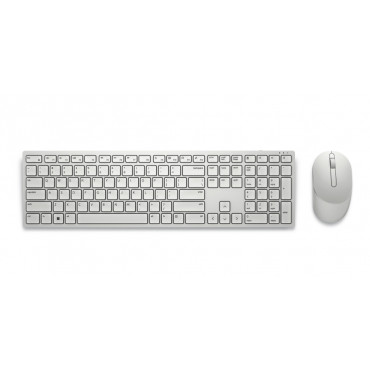 Dell Keyboard and Mouse KM5221W Pro Wireless, RU, 2.4 GHz, White