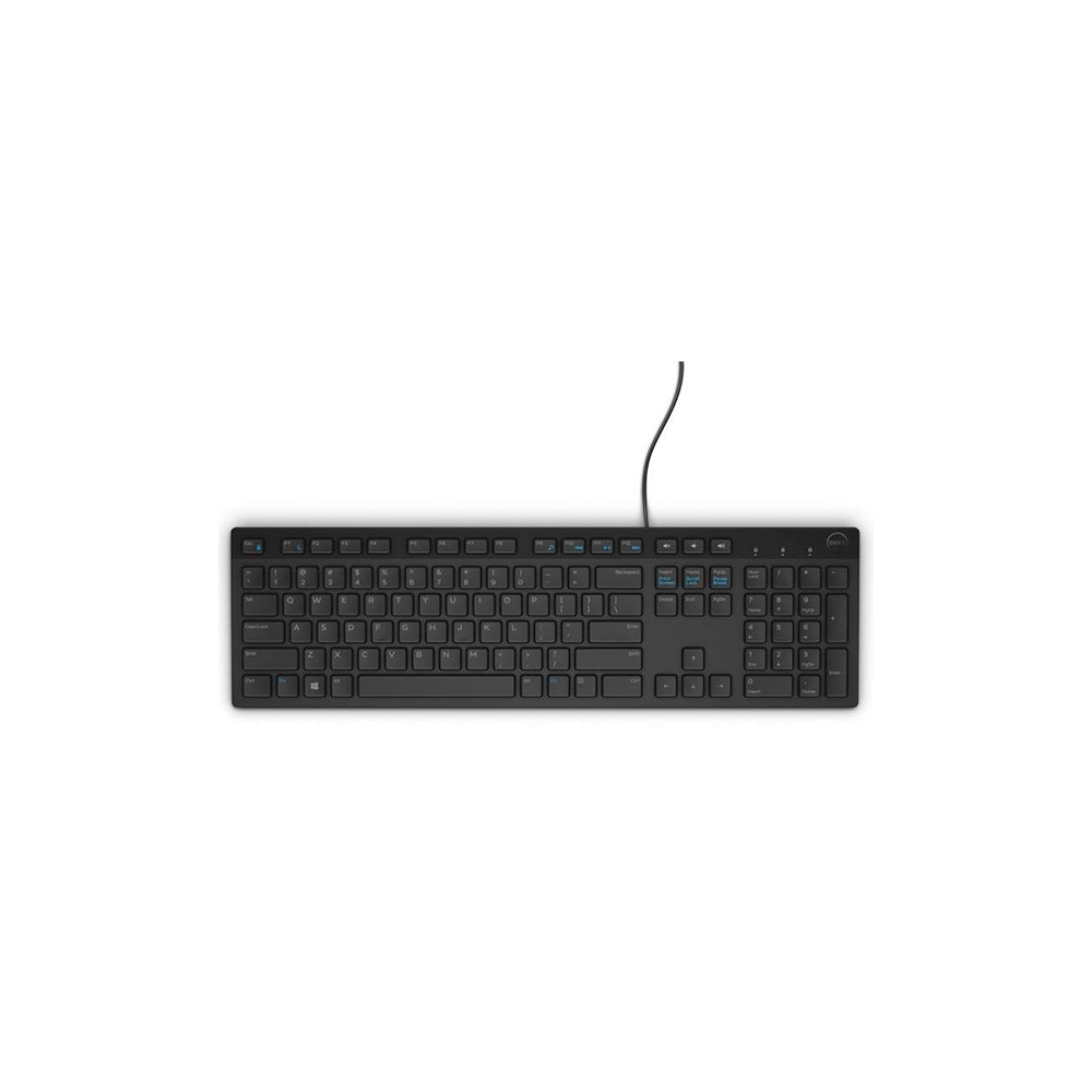 Dell Keyboard KB216 Multimedia, Wired, NORD, Black