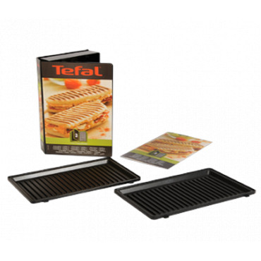 TEFAL XA800312 Grill/panini plates for SW852 Sandwich maker, Black
