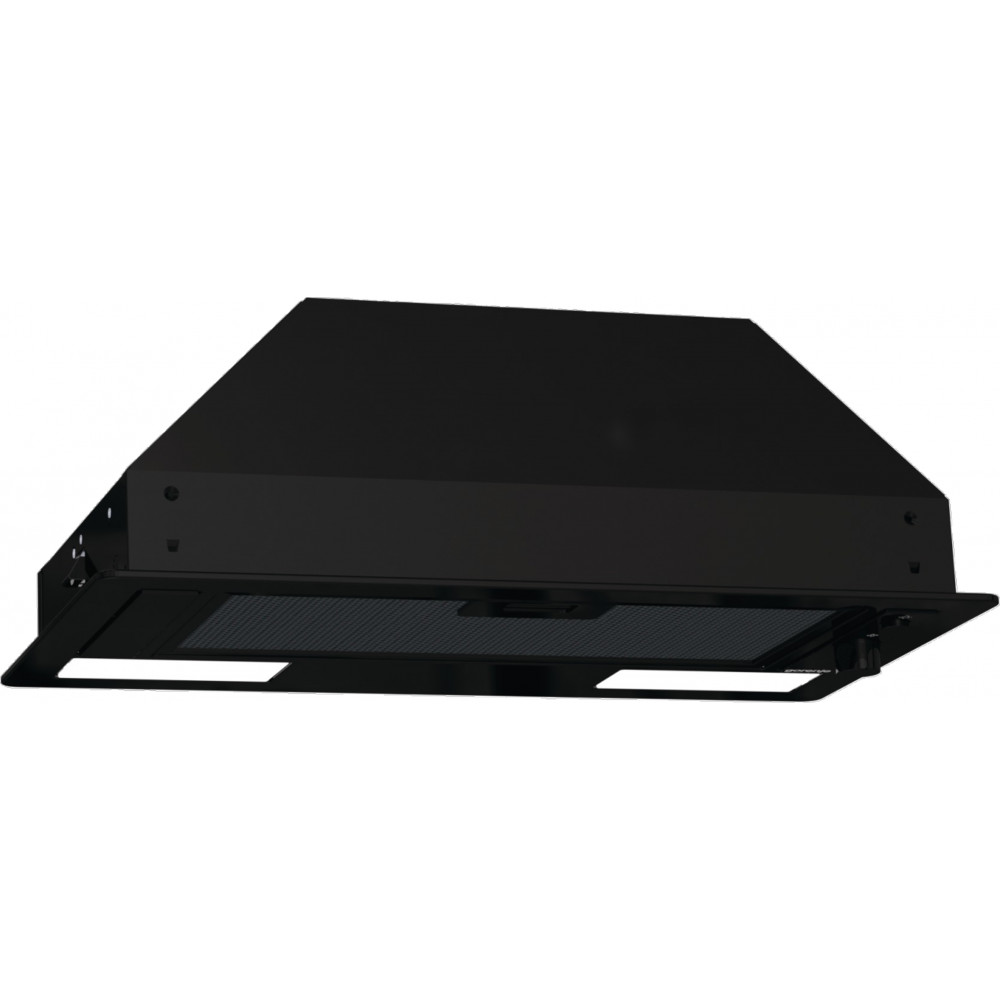 Gorenje Hood BHI681EB Telescopic, Energy efficiency class D, Width 58 cm, 370 m /h, Mechanical control, LED, Black