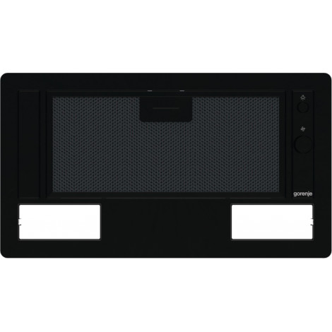 Gorenje Hood BHI681EB Telescopic, Energy efficiency class D, Width 58 cm, 370 m /h, Mechanical control, LED, Black