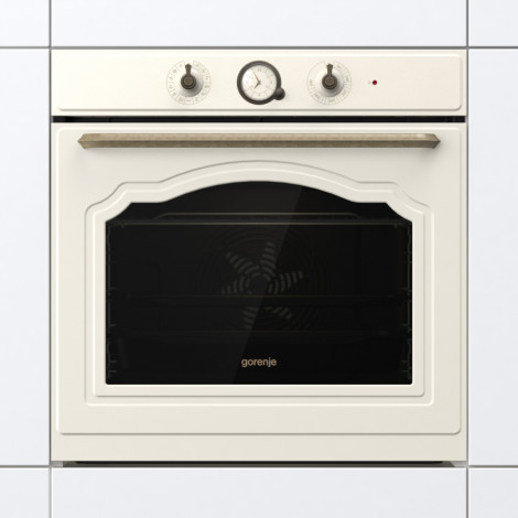 Gorenje Oven BOS67371CLI 77 L, Built in, EcoClean, Mechanical, Steam function, Height 59.5 cm, Width 59.5 cm, Beige