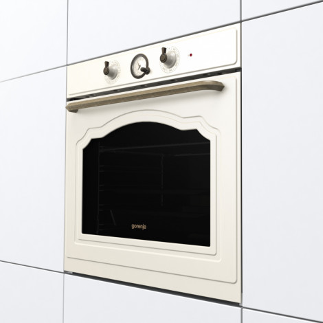 Gorenje Oven BOS67371CLI 77 L, Built in, EcoClean, Mechanical, Steam function, Height 59.5 cm, Width 59.5 cm, Beige