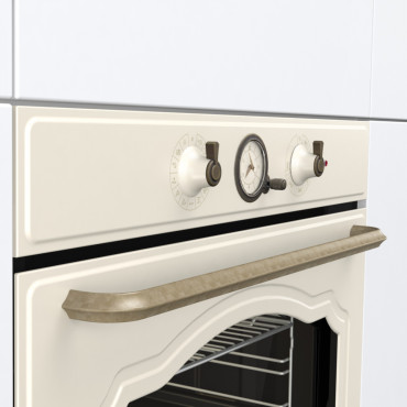 Gorenje Oven BOS67371CLI 77 L, Built in, EcoClean, Mechanical, Steam function, Height 59.5 cm, Width 59.5 cm, Beige