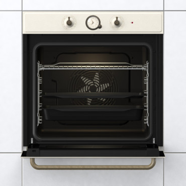 Gorenje Oven BOS67371CLI 77 L, Built in, EcoClean, Mechanical, Steam function, Height 59.5 cm, Width 59.5 cm, Beige