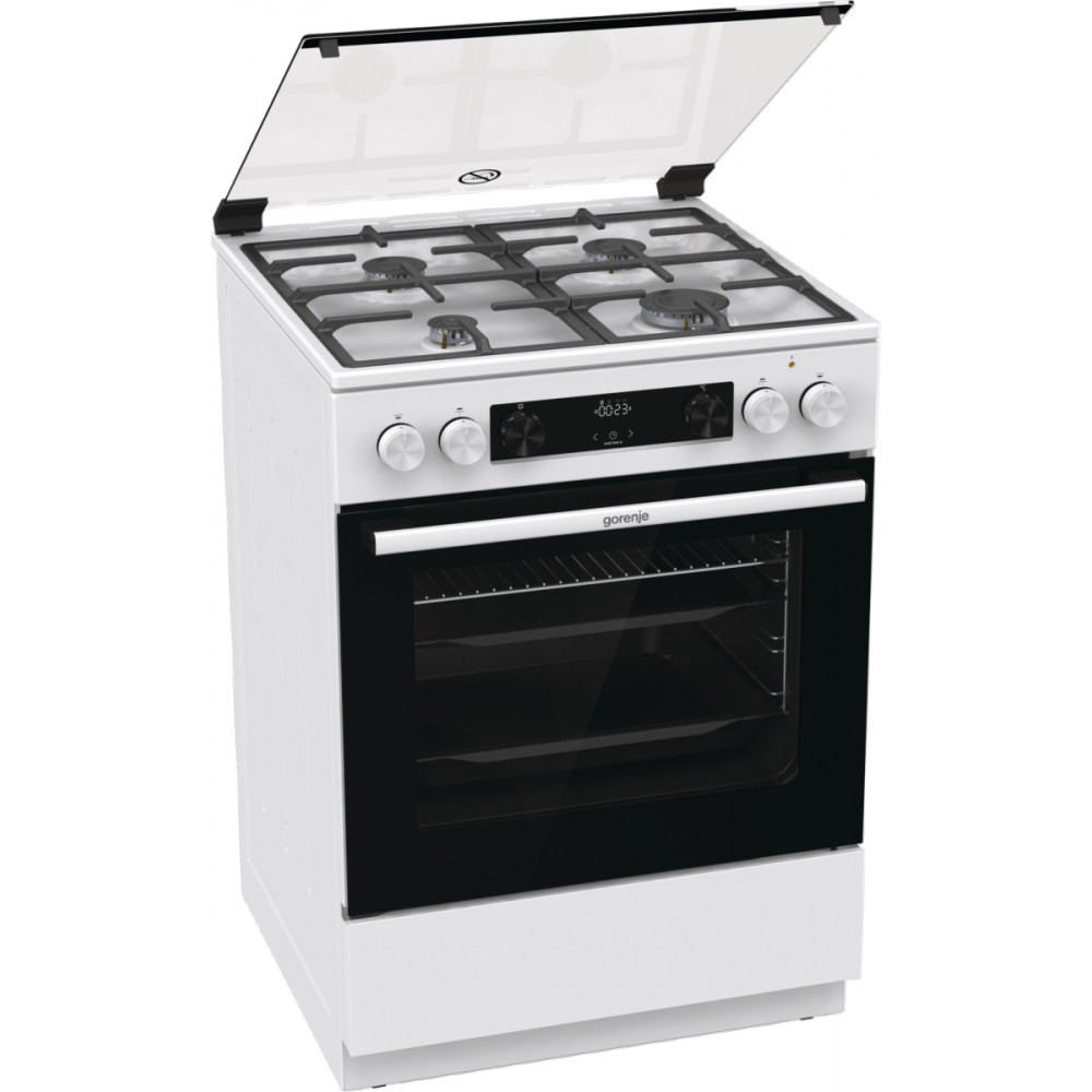 Gorenje Cooker GK6C4WF Hob type Gas, Oven type Electric, White, Width 60 cm, Grilling, 71 L, Depth 60 cm