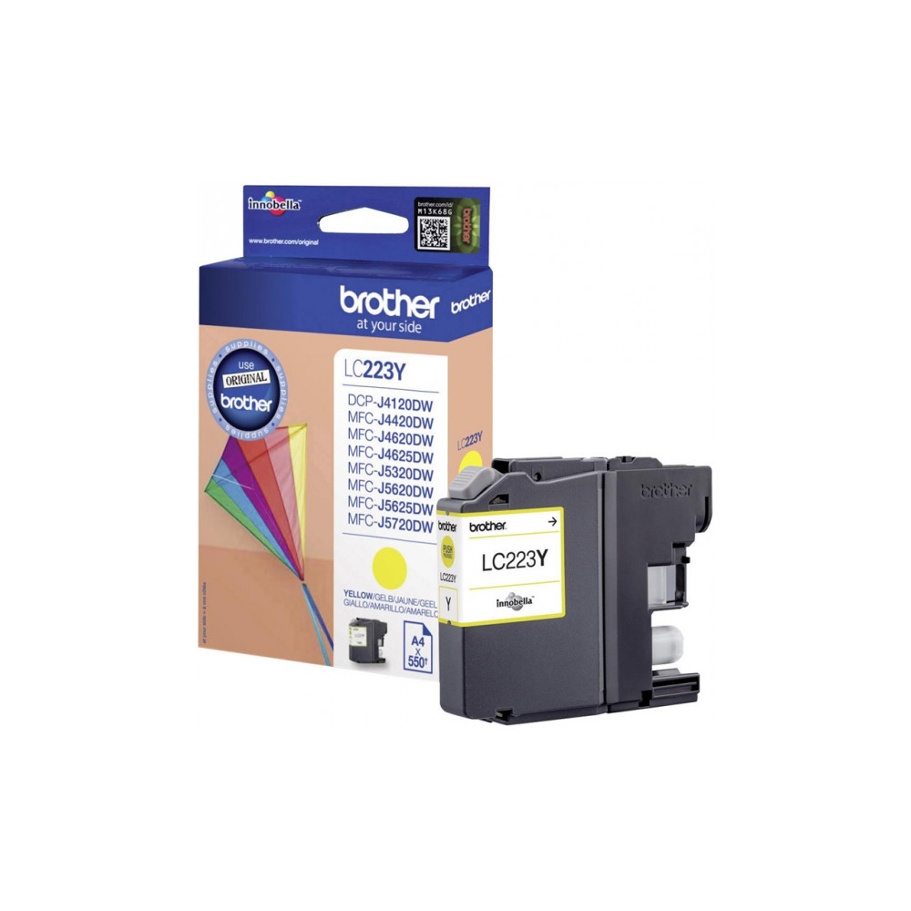 Brother LC-223Y Ink Cartridge, Yellow