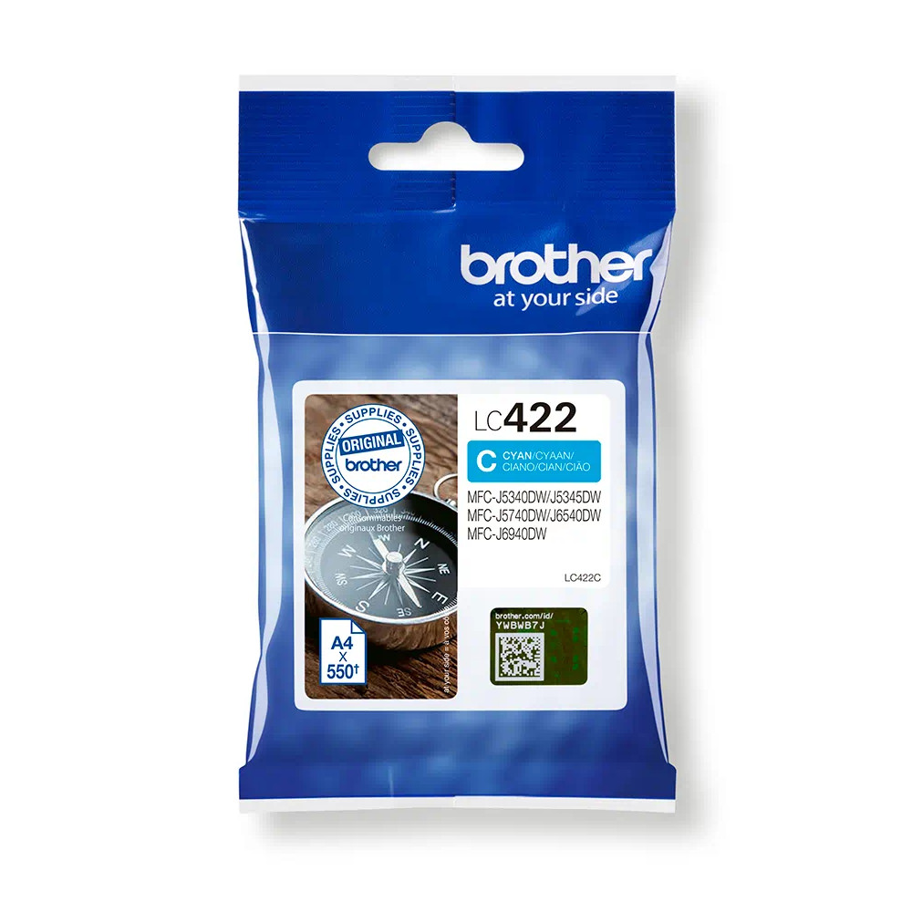 Brother LC422C Ink Cartridge, Cyan