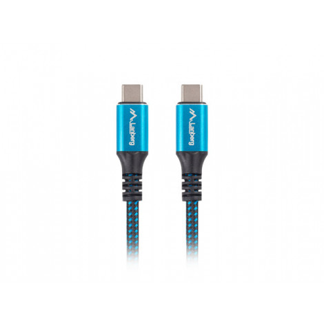 Lanberg USB-C to USB-C Cable, 1.2 m 8K/30Hz, Black/Blue