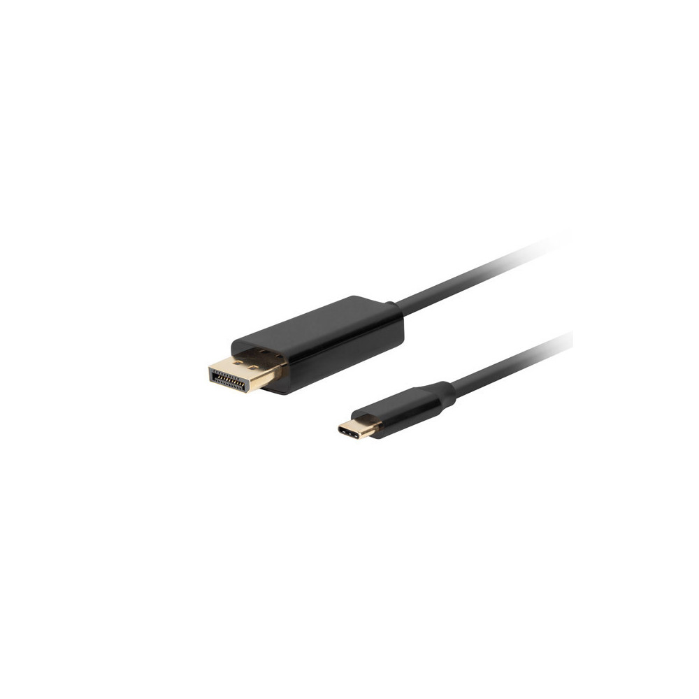 Lanberg USB-C to DisplayPort Cable, 1 m 4K/60Hz, Black