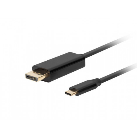 Lanberg USB-C to DisplayPort Cable, 1 m 4K/60Hz, Black