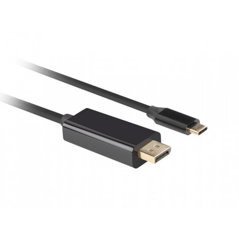 Lanberg USB-C to DisplayPort Cable, 1 m 4K/60Hz, Black