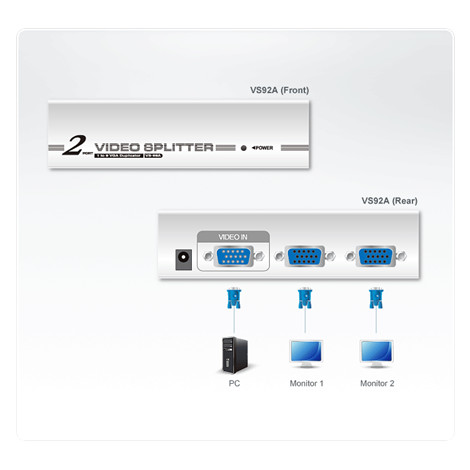 Aten 2-Port VGA Splitter (350MHz)