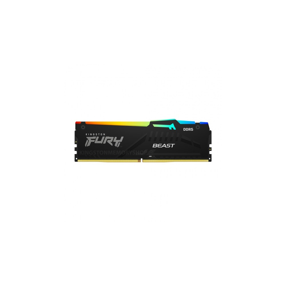 Kingston Fury Beast RGB 16 GB, DDR5, 5200 MHz, PC/server, Registered No, ECC No, 1x16 GB