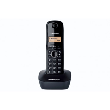 Panasonic Cordless KX-TG1611FXH Black, Caller ID, Wireless connection, Phonebook capacity 50 entries, Built-in display,