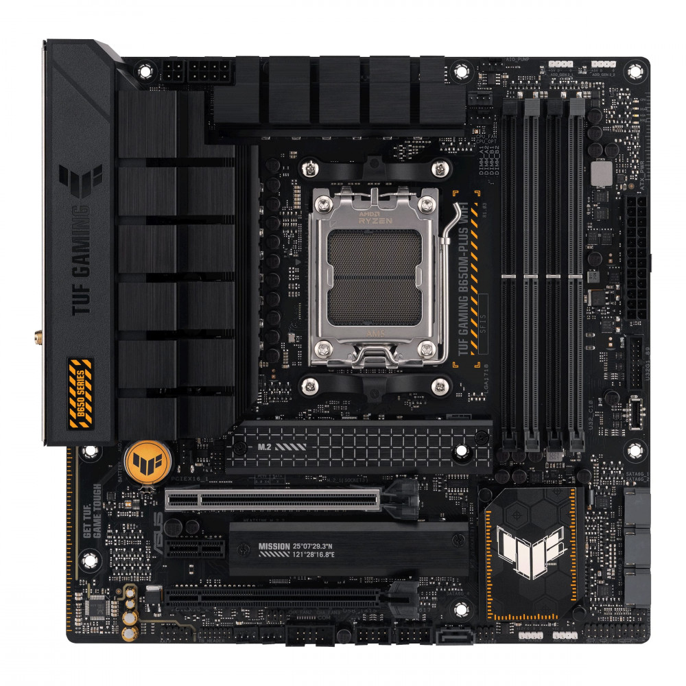 Asus TUF GAMING B650M-PLUS WIFI Processor family AMD, Processor socket AM5, DDR5 DIMM, Memory slots 4, Supported hard disk drive