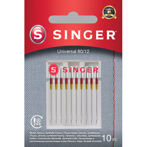 Singer Universal Needle for Woven Fabrics 80/12 10PK