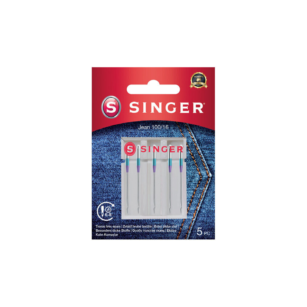 Singer Denim Needle 100/16 5PK