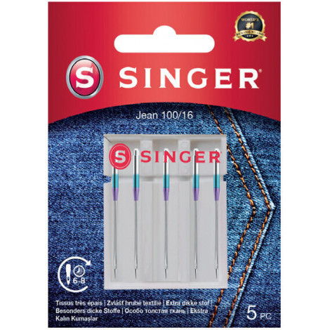Singer Denim Needle 100/16 5PK