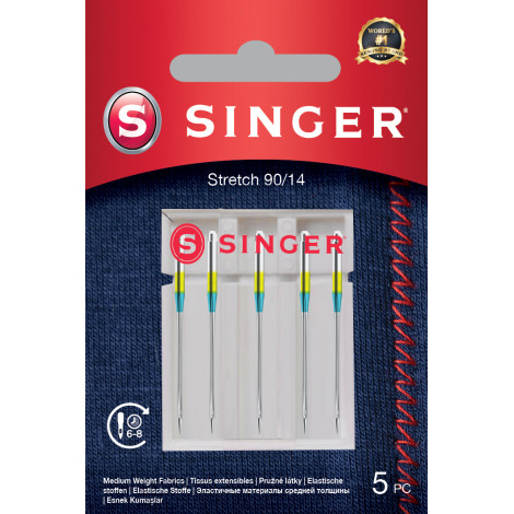 Singer Stretch Needle 90/14 5PK