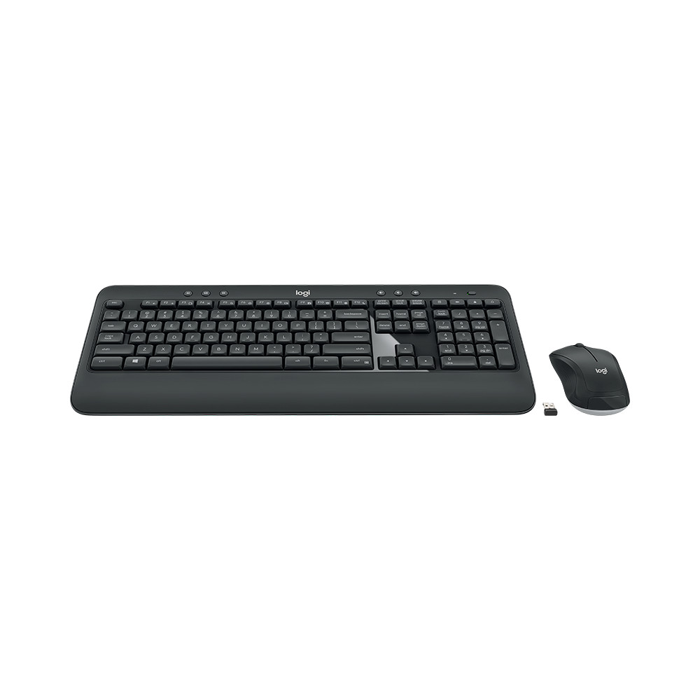 Logitech MK540 Advanced Keyboard and Mouse Set, Wireless, Mouse included, Batteries included, US, Wireless connection, USB, Blac