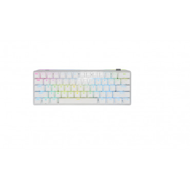 Corsair K70 PRO MINI, Gaming keyboard, RGB LED light, NA, White, Wireless/Wired, CHERRY MX Red