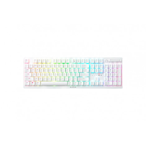 Razer Optical Gaming Keyboard Deathstalker V2 Pro RGB LED light, US, Wireless, White, Purple Switch