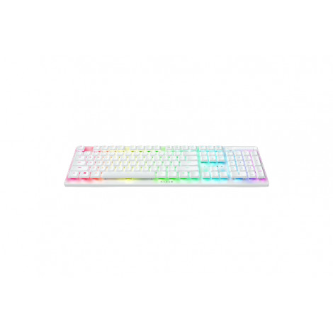 Razer Optical Gaming Keyboard Deathstalker V2 Pro RGB LED light, US, Wireless, White, Purple Switch