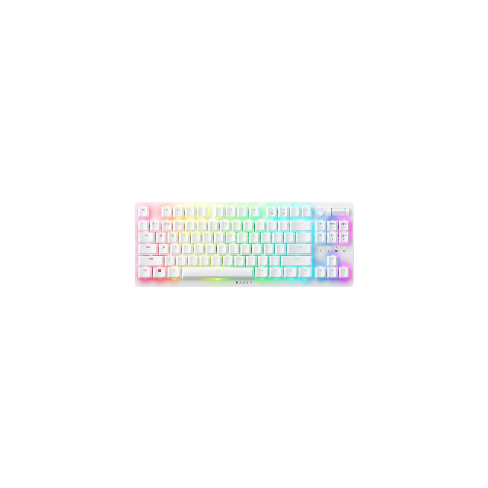 Razer Optical Keyboard Deathstalker V2 Pro RGB LED light, US, Wireless, White, Red Switch